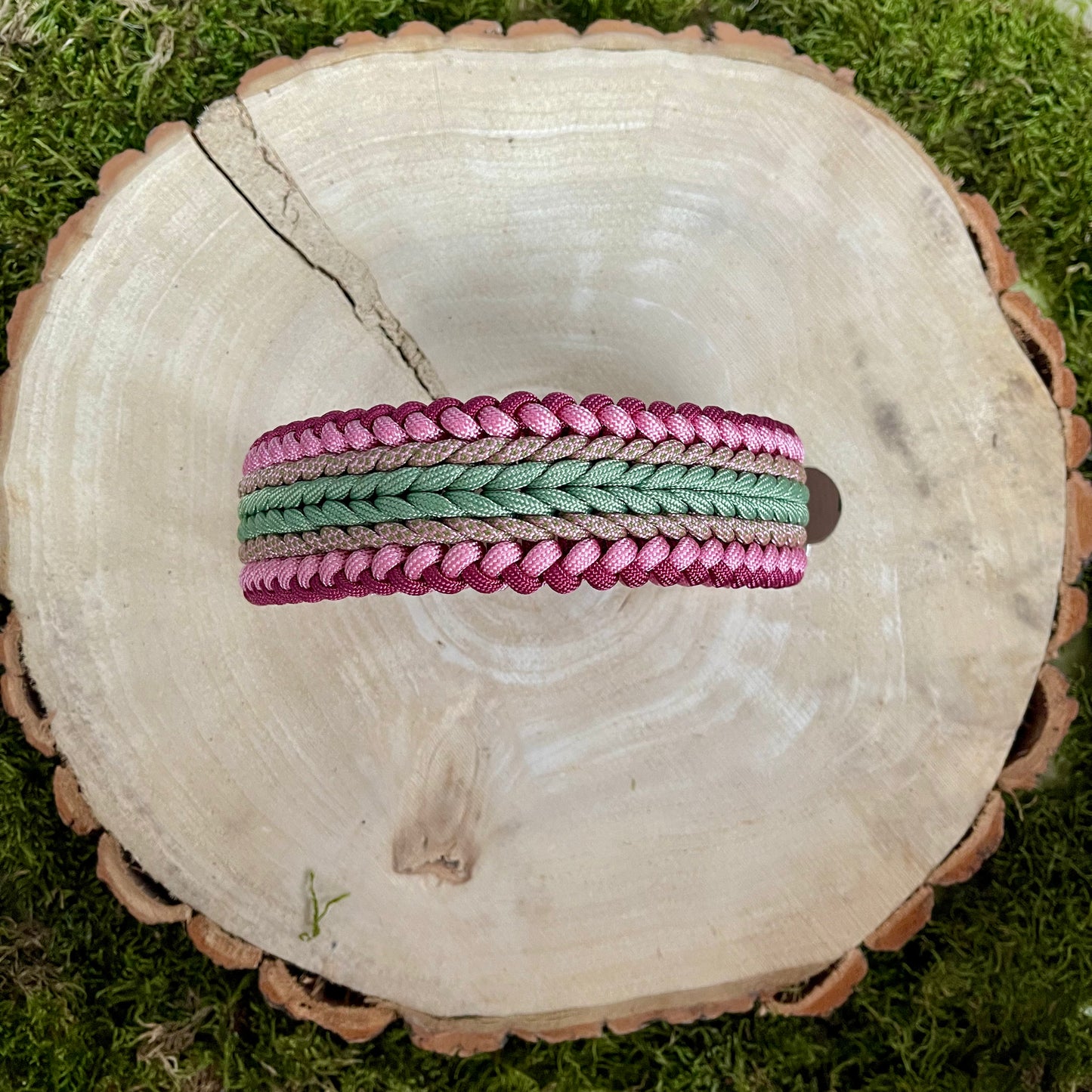 Paracordhalsband Watermelon Twistet