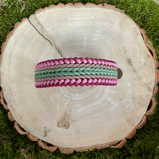 Paracordhalsband Watermelon Twistet