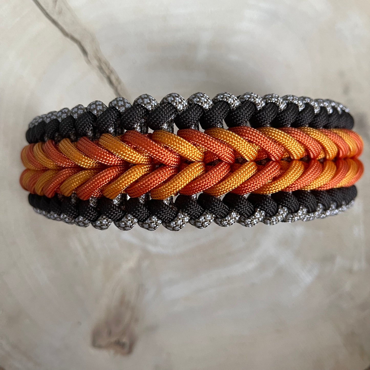 Paracordhalsband Silbach