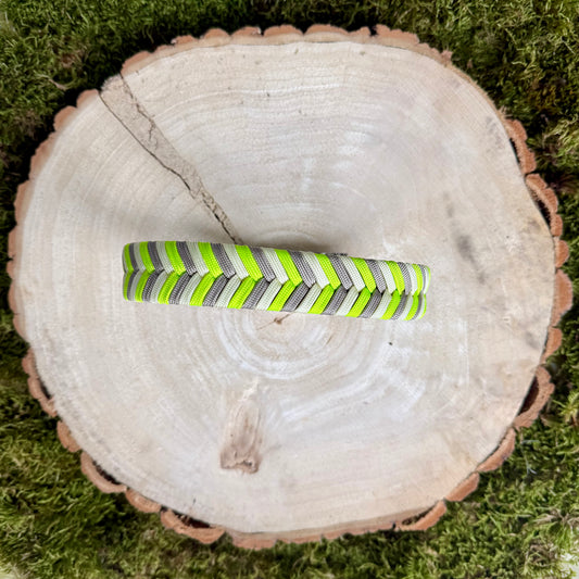 BioThane® x Paracordhalsband Cross Lime