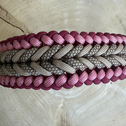 Paracordhalsband Rosa