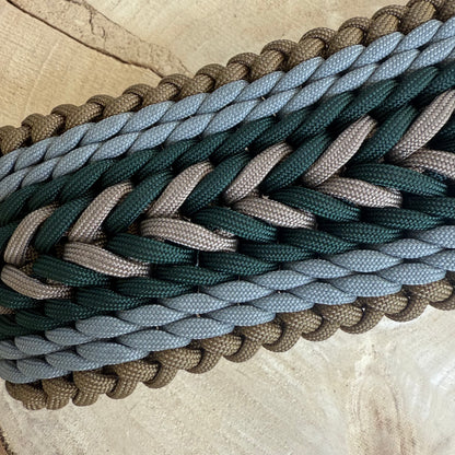 XXL-Paracordhalsband Forest