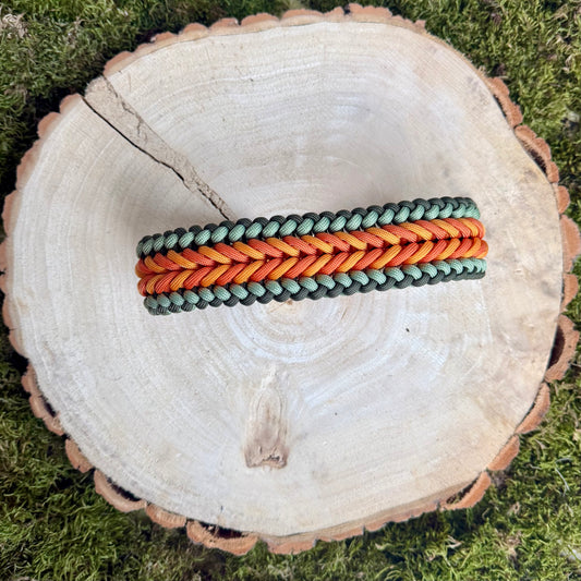 Paracordhalsband Pumpkin