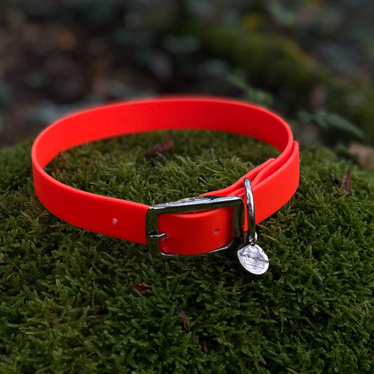 BioThane® Halsband Neon Orange