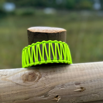 BioThane® x Paracordhalsband Lime