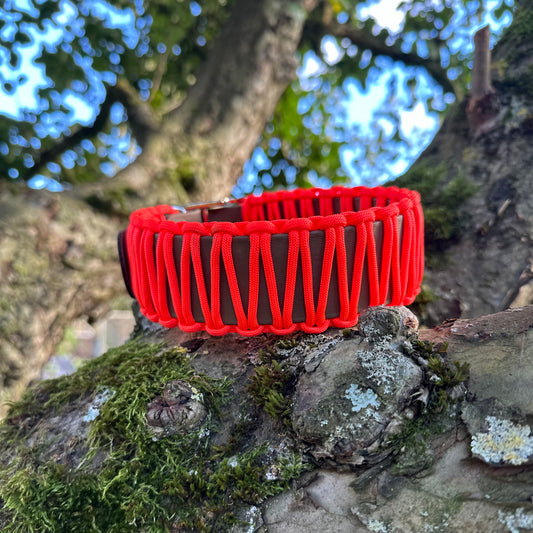 BioThane® x Paracordhalsband Orange