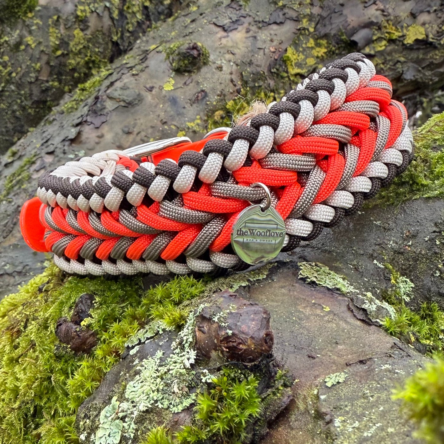 Paracordhalsband Dream Orange (Sofortkauf)