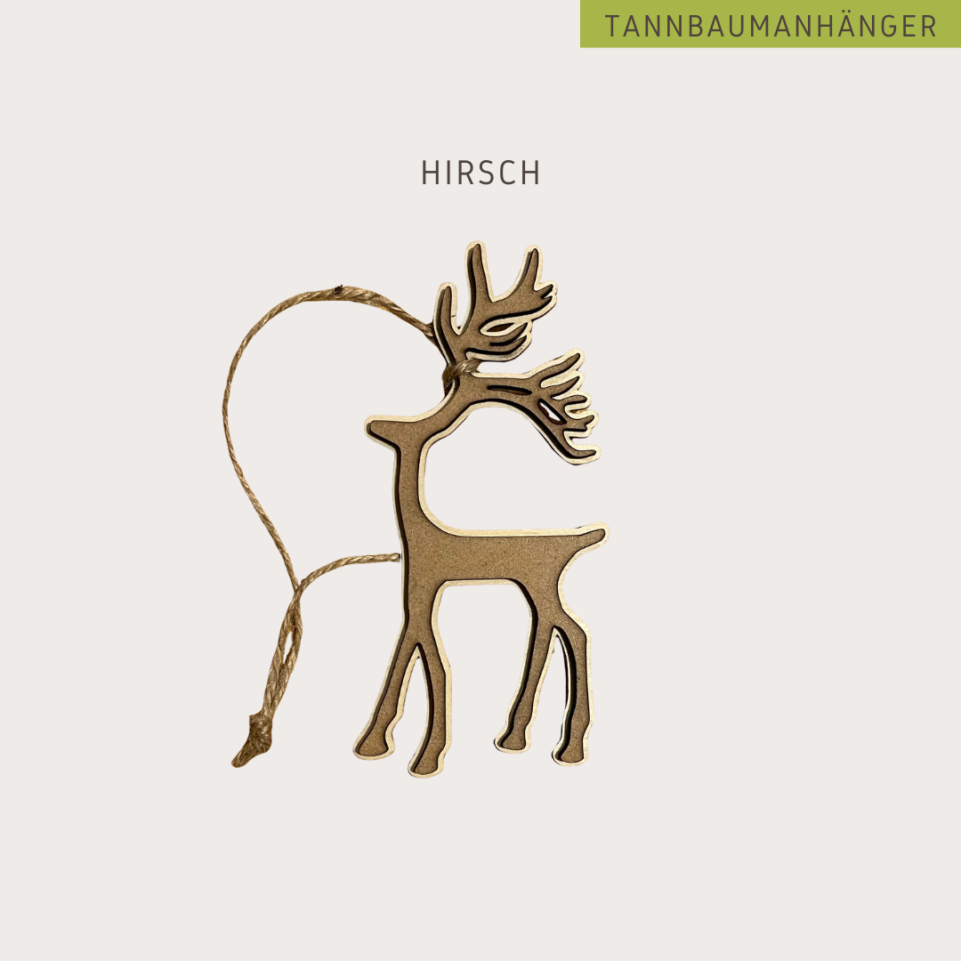 Hirsch Tannenbaumanhänger