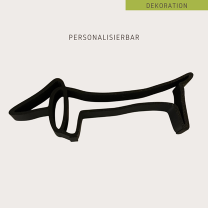 Personalisierbarer Dackel