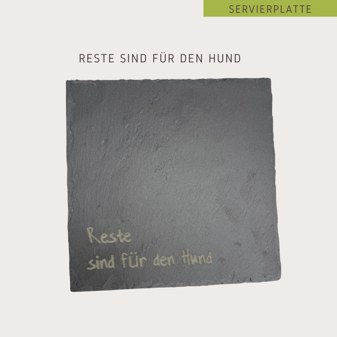 Servierplatte Reste