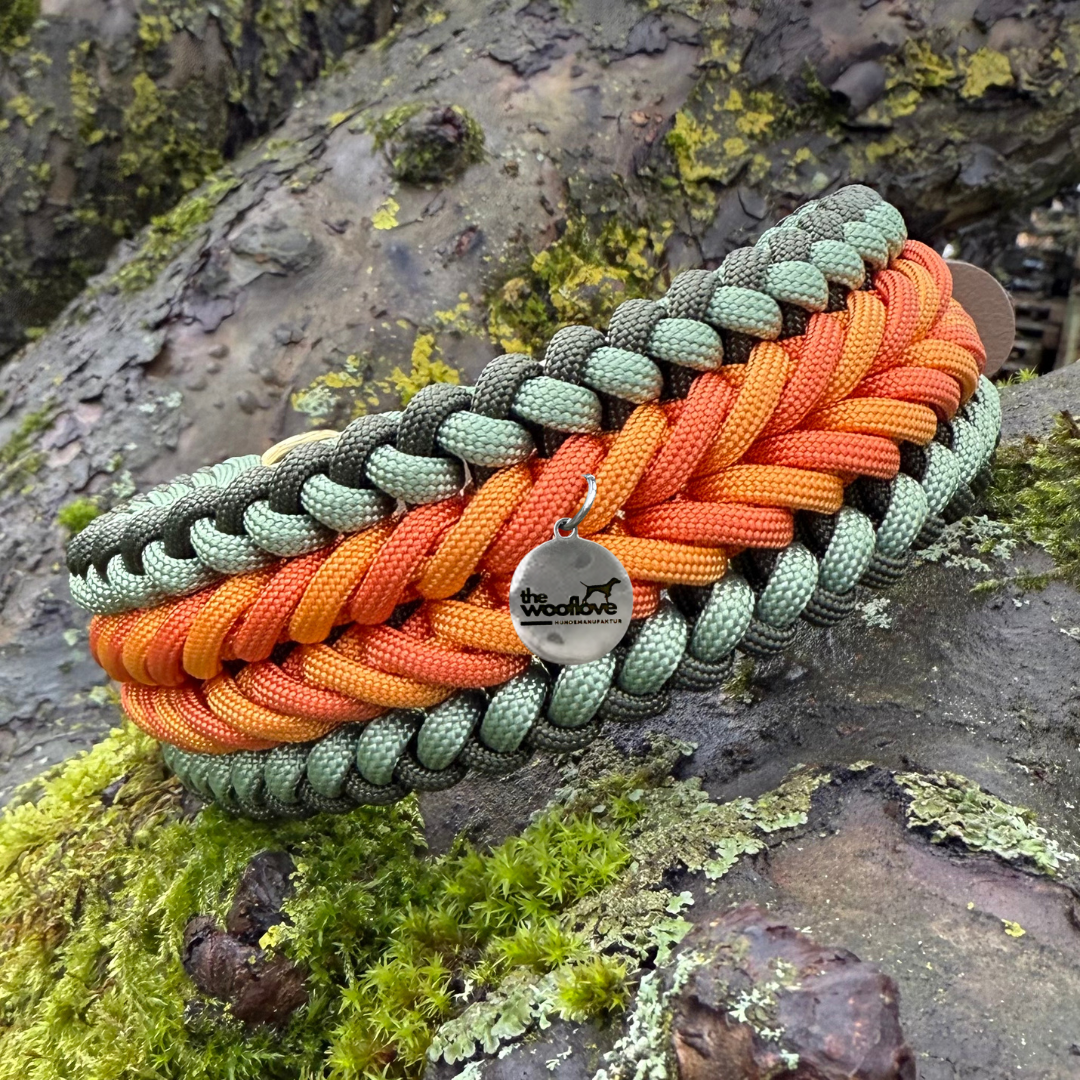 Paracordhalsband Pumpkin