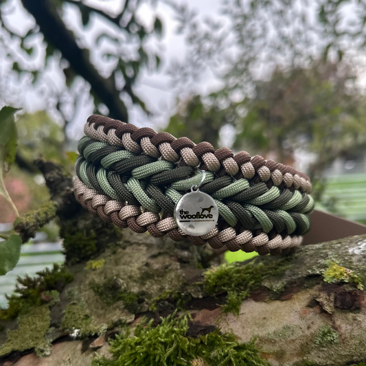 Paracordhalsband Camouflage