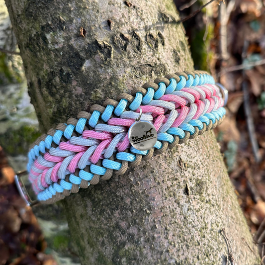 Paracordhalsband Snowy