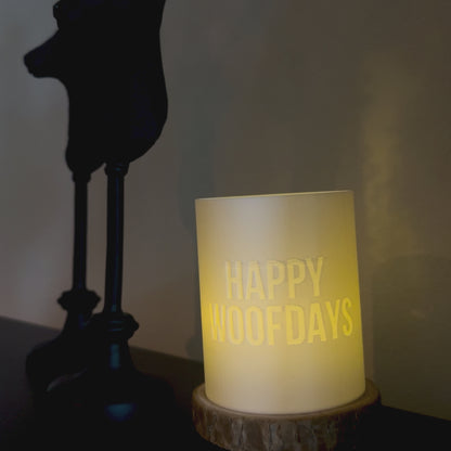 Windlicht "HAPPY WOOFDAYS"